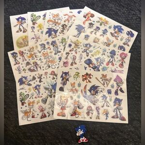 Sonic the Hedgehog Kids Temporary Tattoos with Crocs Charm